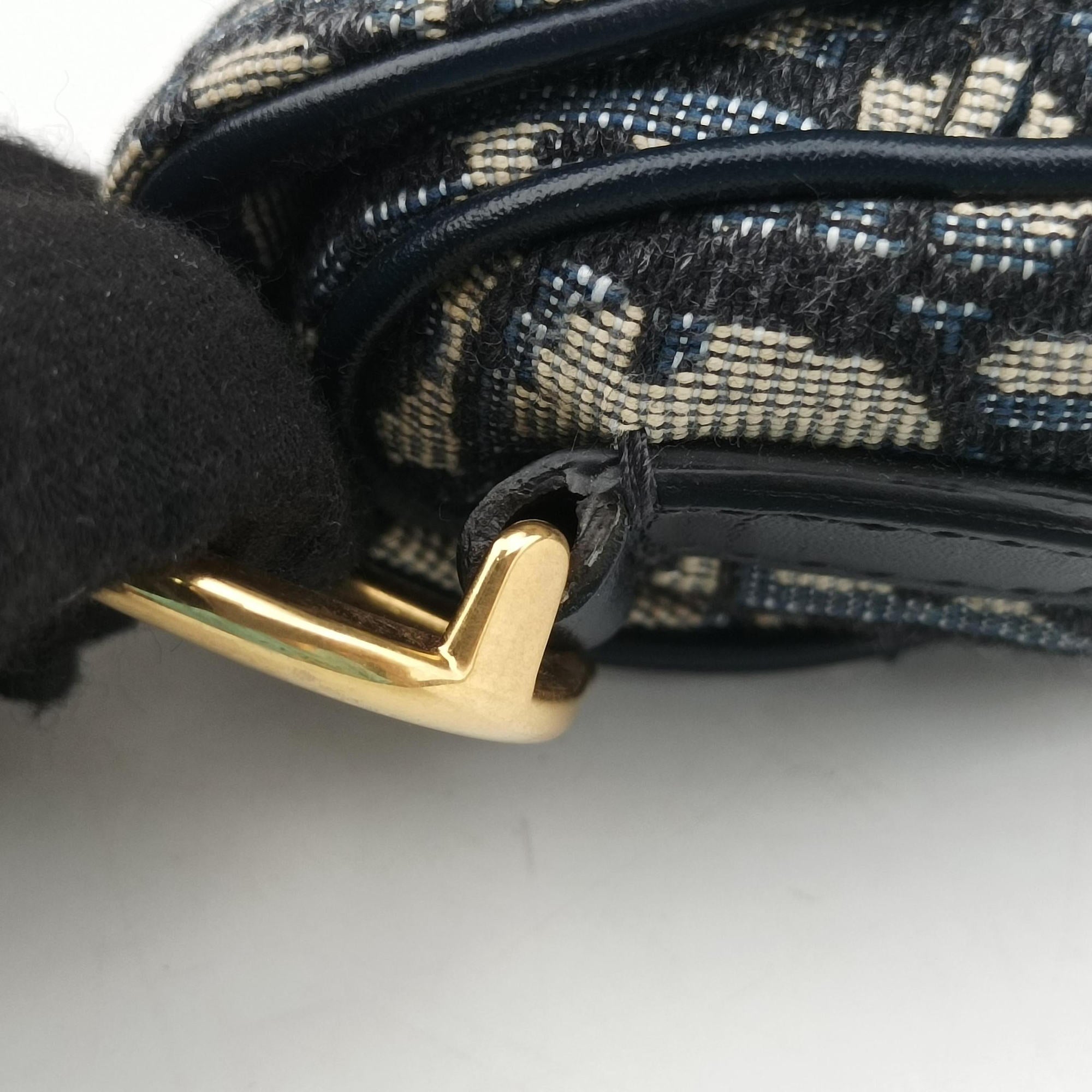 Saddle Navy×grey Jacquard × Leather 03-RU-0178サドル ネイビー×グレー ジャガード×レザー 03-RU-0178