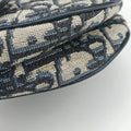 Saddle Navy×grey Jacquard × Leather 03-RU-0178サドル ネイビー×グレー ジャガード×レザー 03-RU-0178