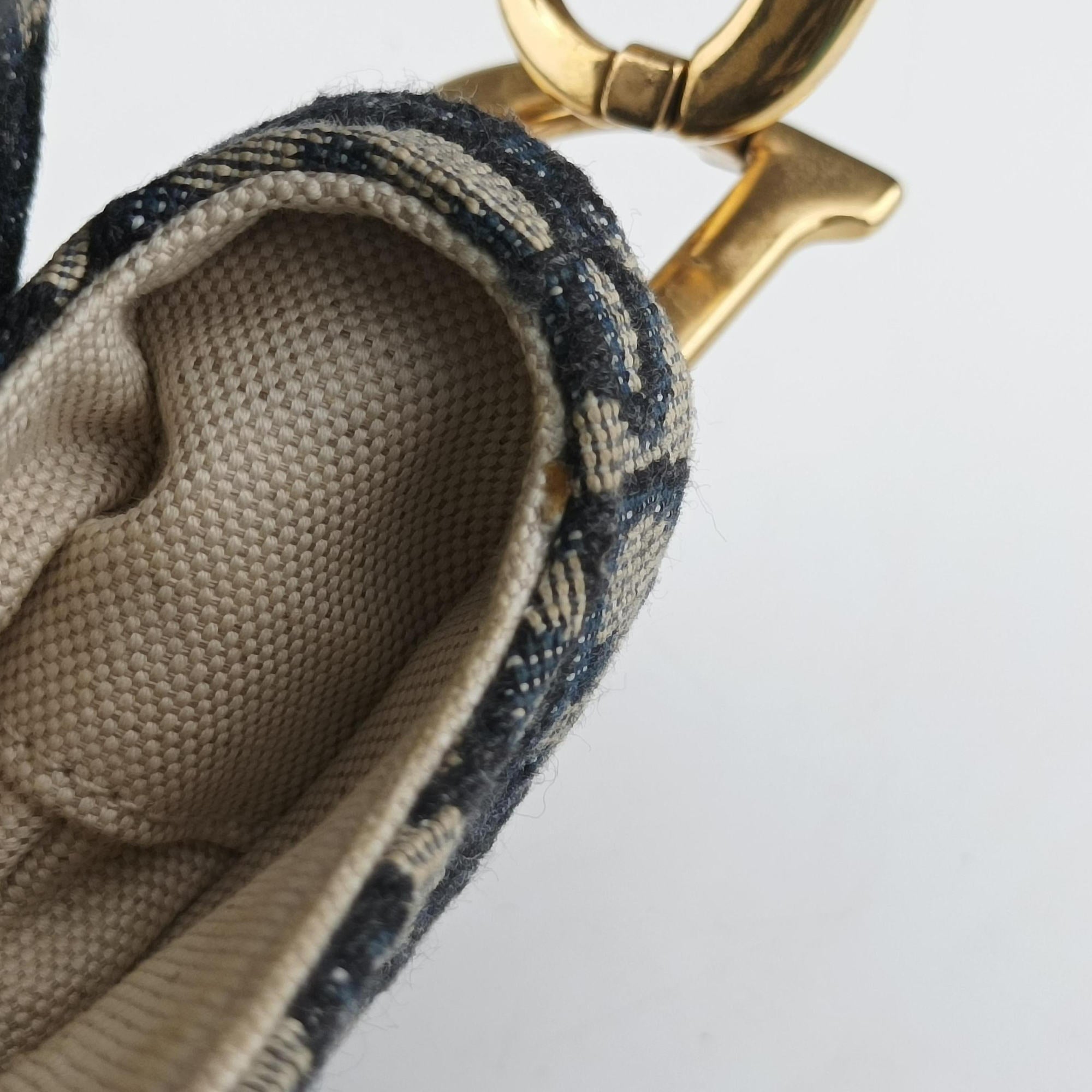 Saddle Navy×grey Jacquard × Leather 03-RU-0178サドル ネイビー×グレー ジャガード×レザー 03-RU-0178