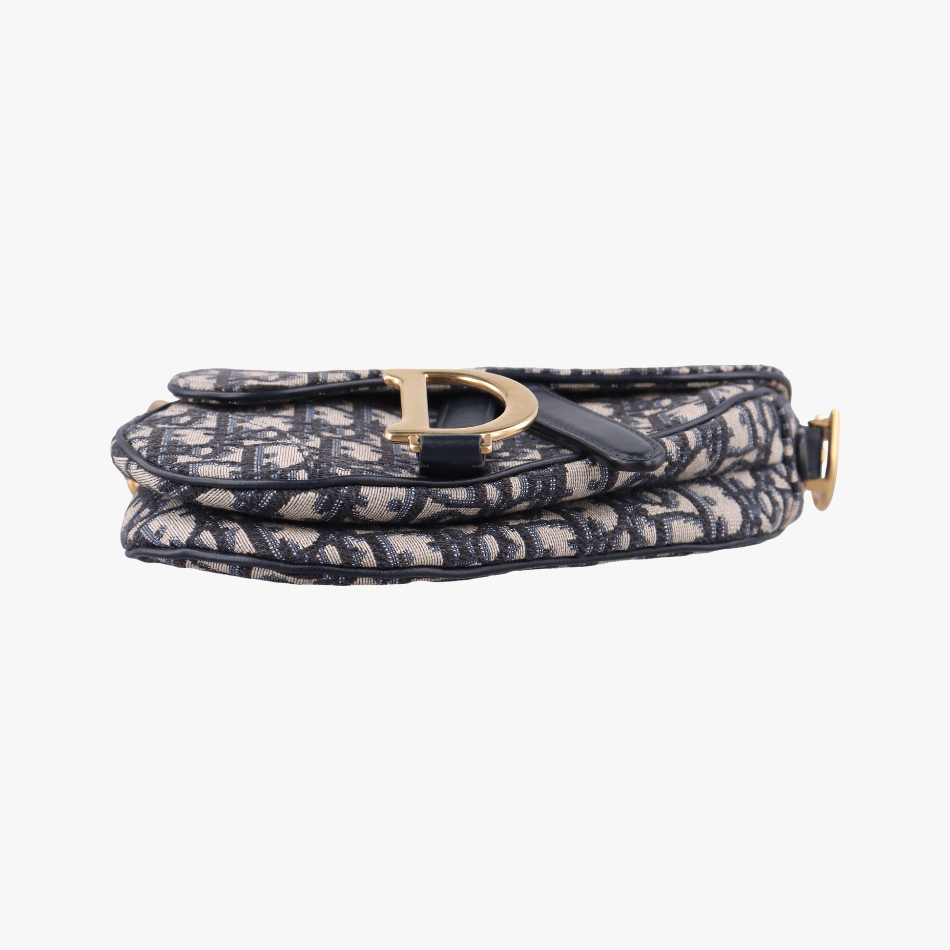 Saddle Navy×grey Jacquard × Leather 03-RU-0178サドル ネイビー×グレー ジャガード×レザー 03-RU-0178