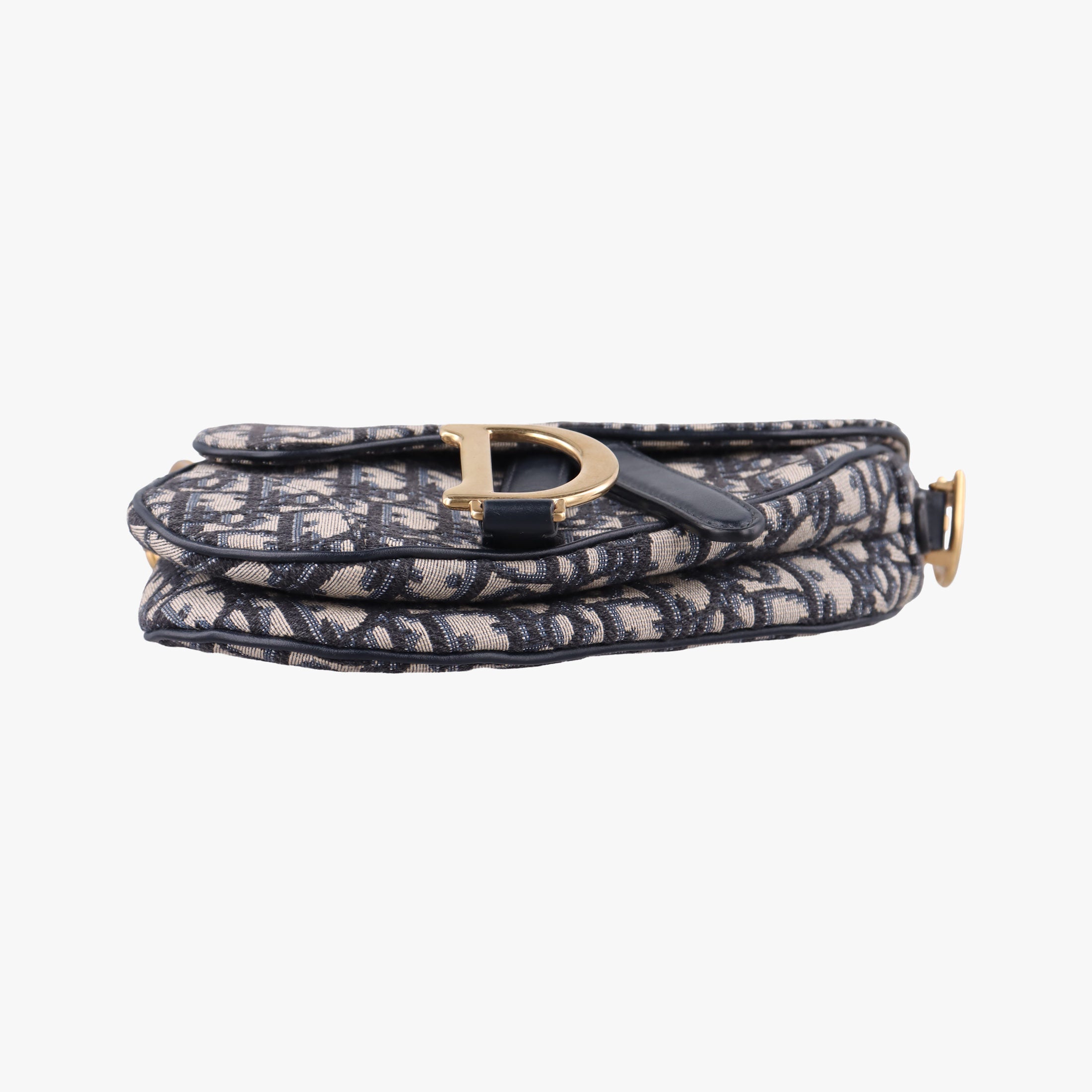 Saddle Navy×grey Jacquard × Leather 03-RU-0178サドル ネイビー×グレー ジャガード×レザー 03-RU-0178