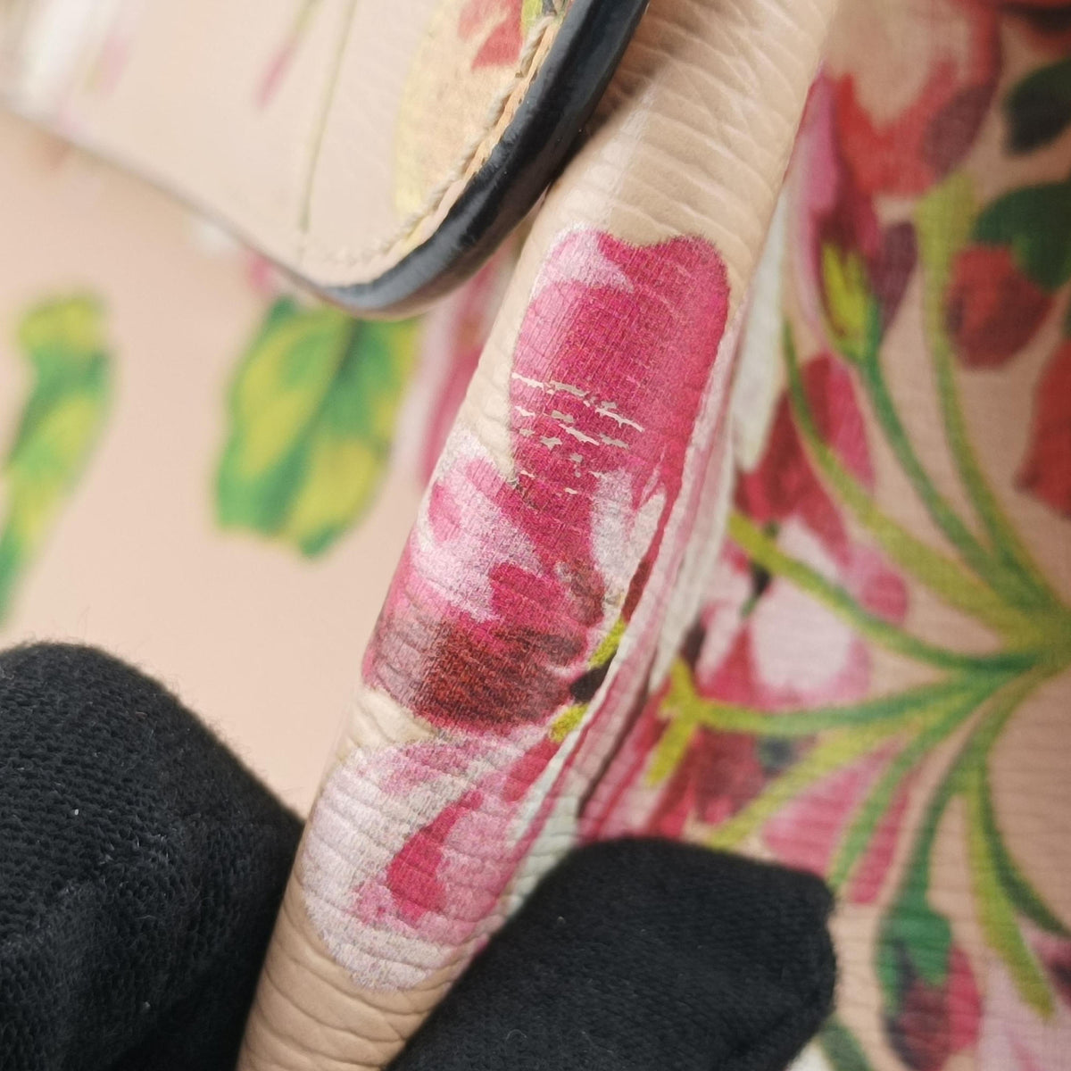Bamboo Daily Beige×Multicolour Leather 392013 E019360673バンブーデイリー ベージュ×マルチカラー レザー 392013 E019360673