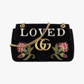 GG Marmont Black×multicolor velour 443496 A023406142GGマーモント ブラック×マルチカラー ベロア 443496 A023406142