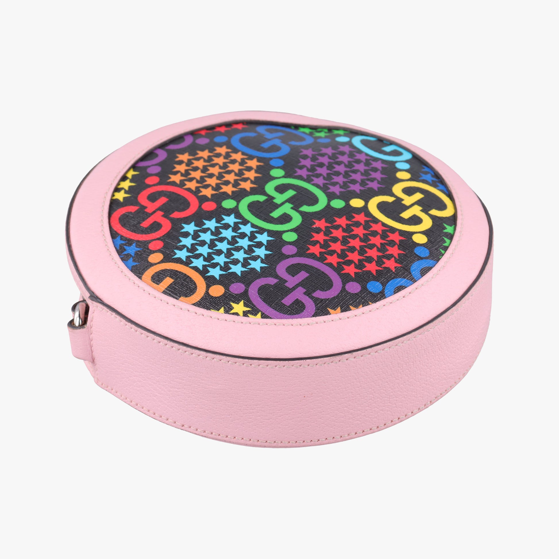 DISNEY Collaboration Mickey Mouse Pink×Black×Multicolor PVC coated canvas 603938 D031886139ディズニーコラボ ミッキーマウス ピンク×ブラック×マルチカラー PVCコーティングキャンバス 603938 D031886139