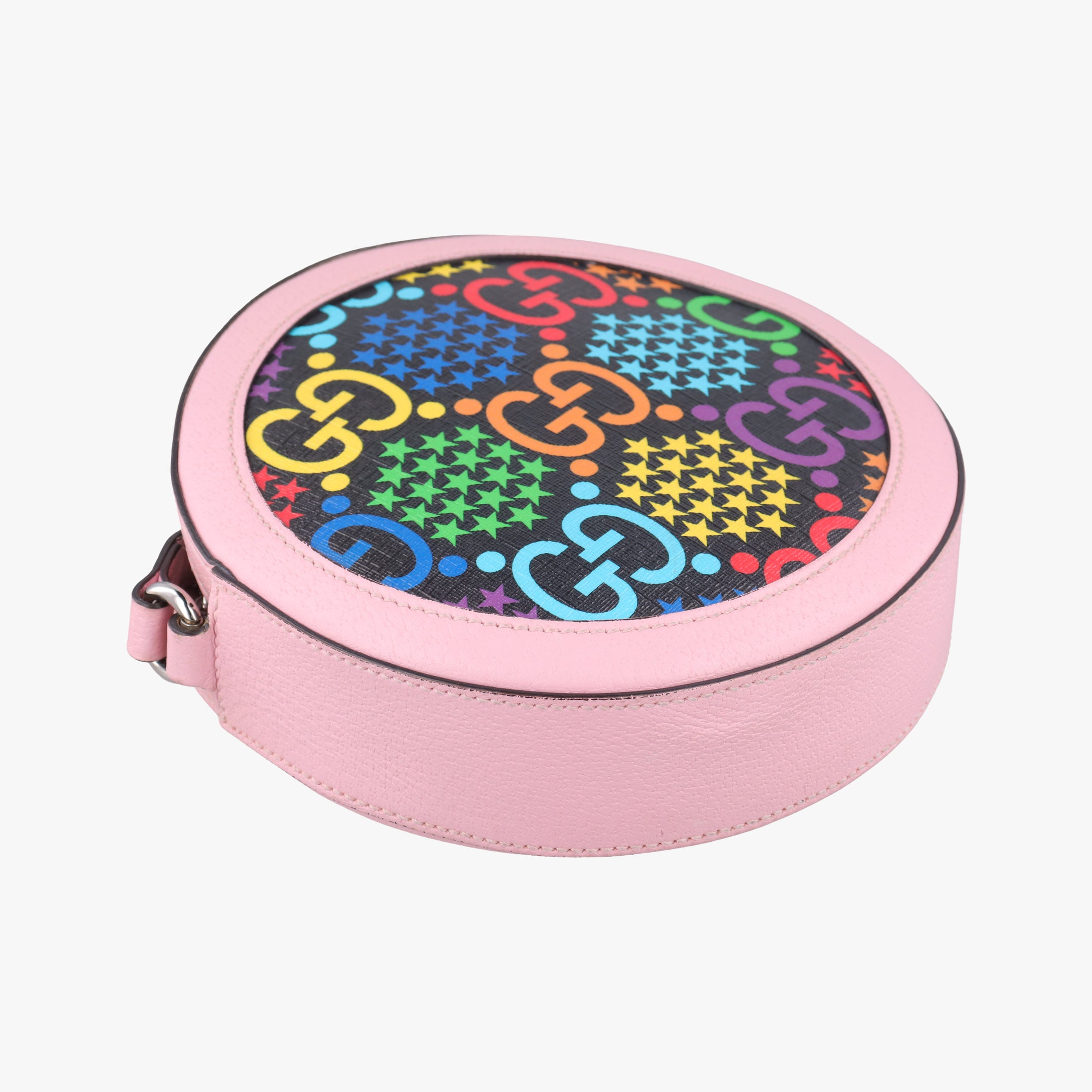 DISNEY Collaboration Mickey Mouse Pink×Black×Multicolor PVC coated canvas 603938 D031886139ディズニーコラボ ミッキーマウス ピンク×ブラック×マルチカラー PVCコーティングキャンバス 603938 D031886139