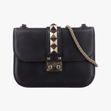 Rockstud Glam Lock Black Leather BL-L312VIT2ロックスタッズグラムロックスモール ブラック レザー BL-L312VIT2