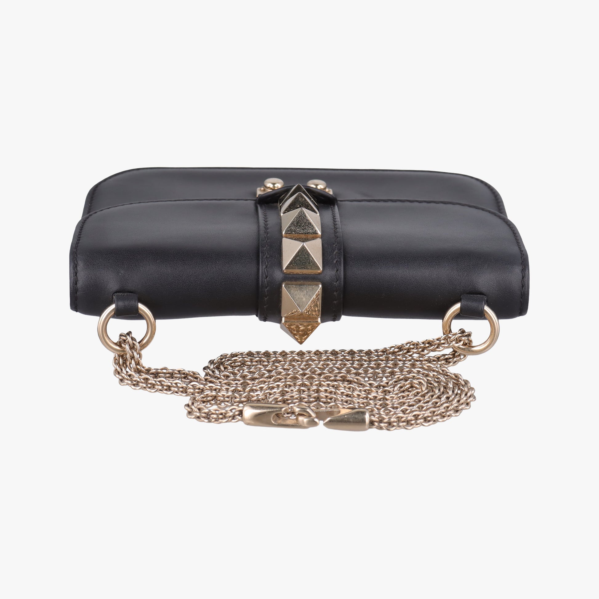 Rockstud Glam Lock Black Leather BL-L312VIT2ロックスタッズグラムロックスモール ブラック レザー BL-L312VIT2