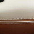 Pre-owned Delvaux Brillon MM White Leather  shoulderbag | stylenewstar