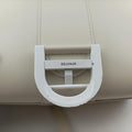 Pre-owned Delvaux Brillon MM White Leather  shoulderbag | stylenewstar