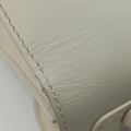Pre-owned Delvaux Brillon MM White Leather  shoulderbag | stylenewstar