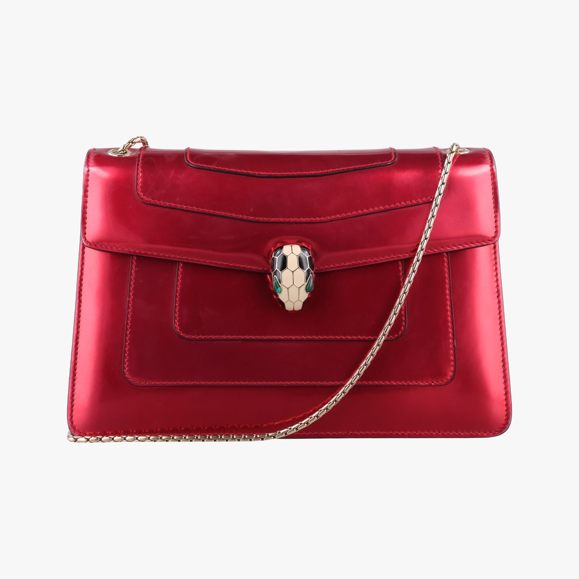 Serpenti Forever Red Patent Leather AX.L16.282175セルペンティ フォーエバー レッド パテント AX.L16.282175