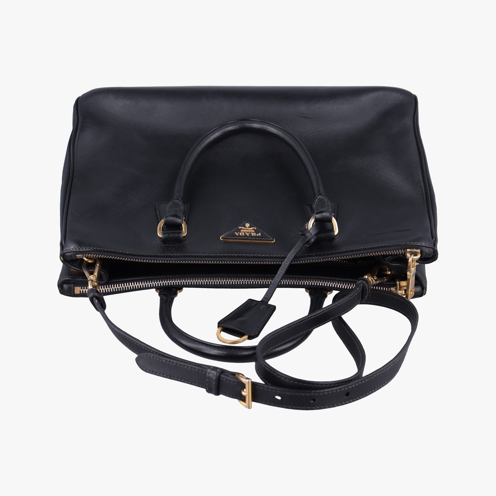 Galleria Black SAFFIANO Leather BN2274 117ガレリア ブラック サフィアーノレザー BN2274 117