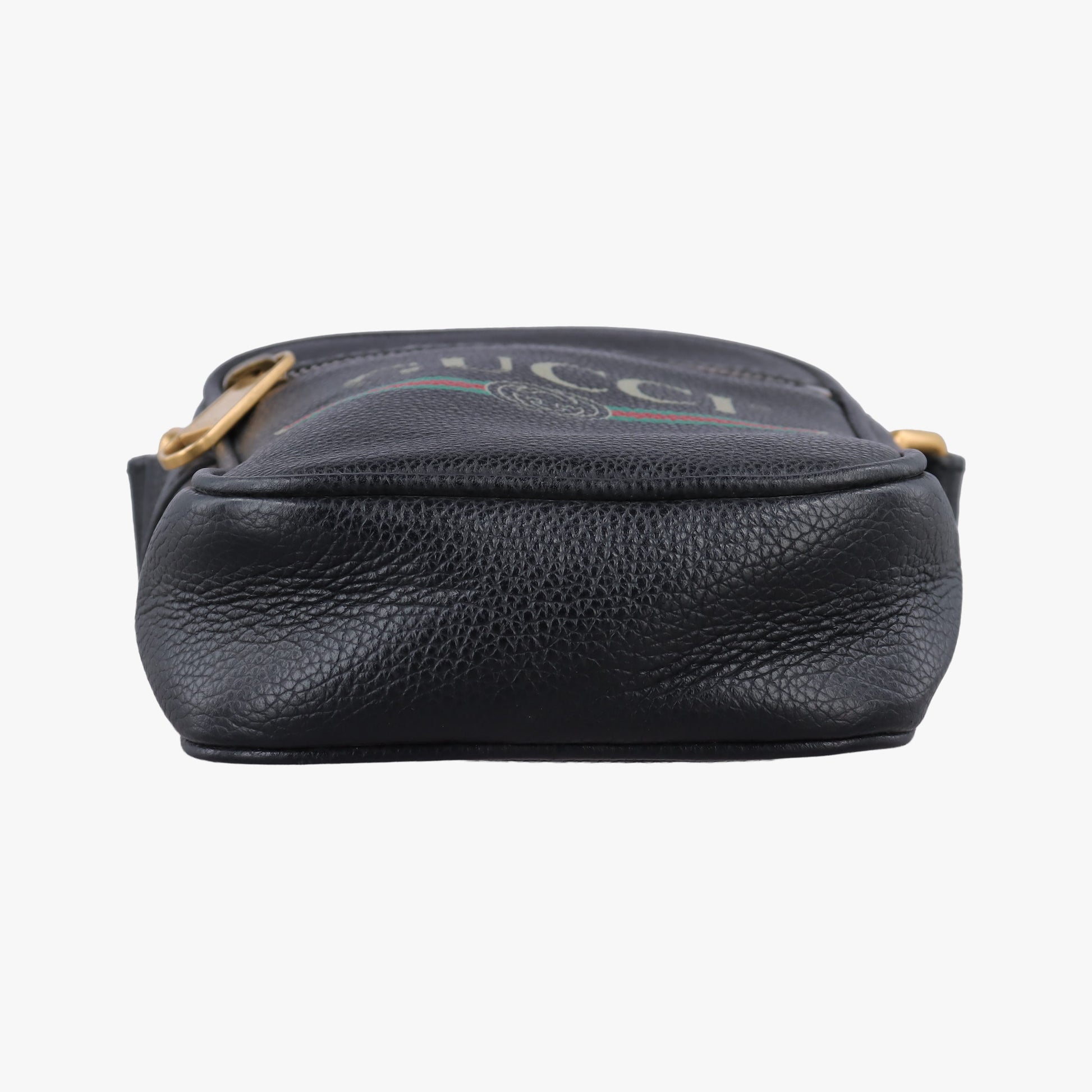 Print Messenger Black Leather 574803 C028991892プリントメッセンジャー ブラック レザー 574803 C028991892