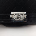 BOY CHANEL Black velour A67085 21399142ボーイシャネル ブラック ベロア A67085 21399142