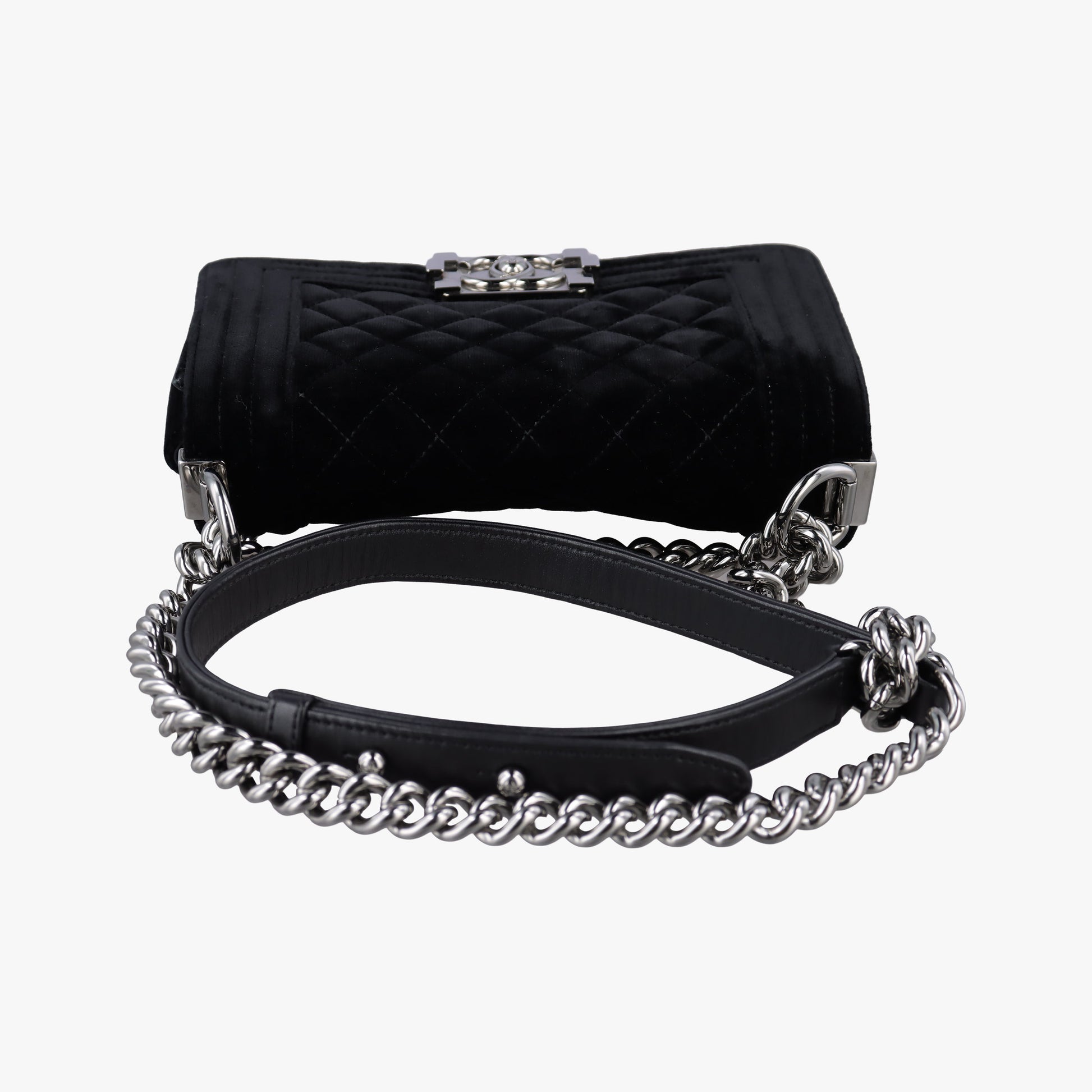 BOY CHANEL Black velour A67085 21399142ボーイシャネル ブラック ベロア A67085 21399142