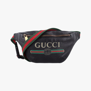 Print Black Leather 527792 A027101858グッチプリント ブラック レザー 527792 A027101858