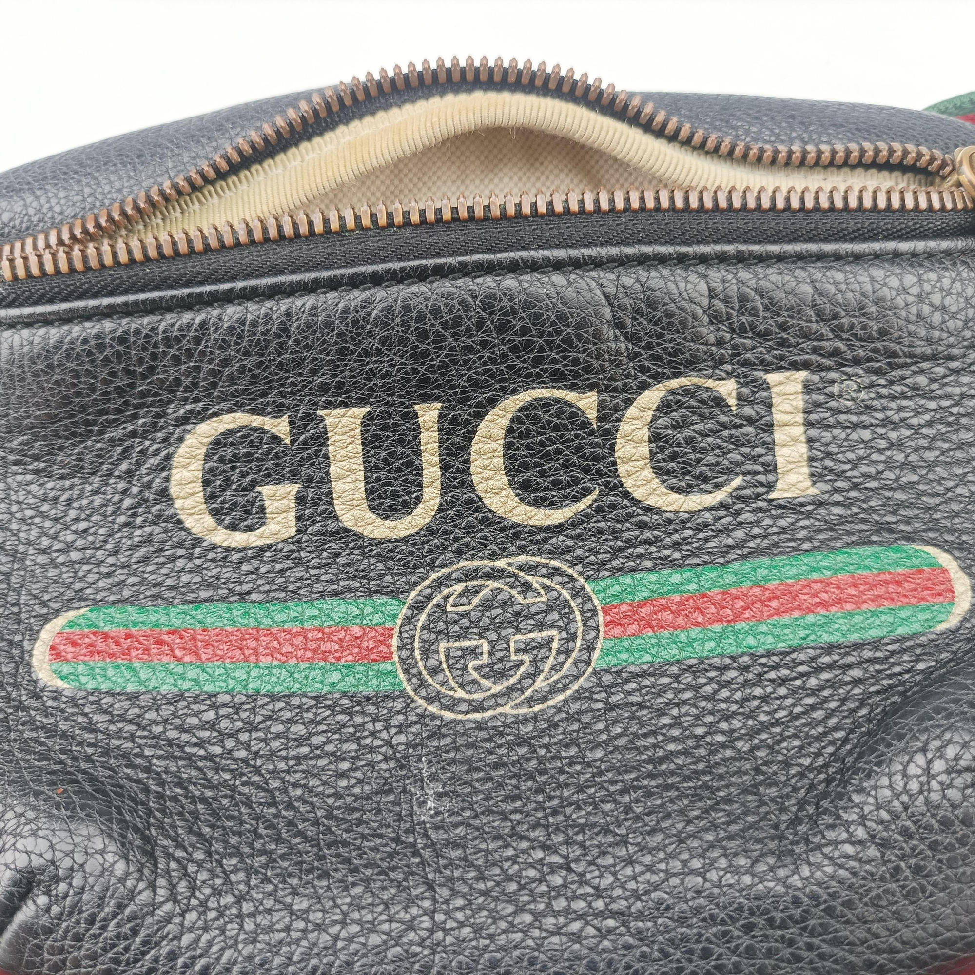 Print Black Leather 527792 A027101858グッチプリント ブラック レザー 527792 A027101858