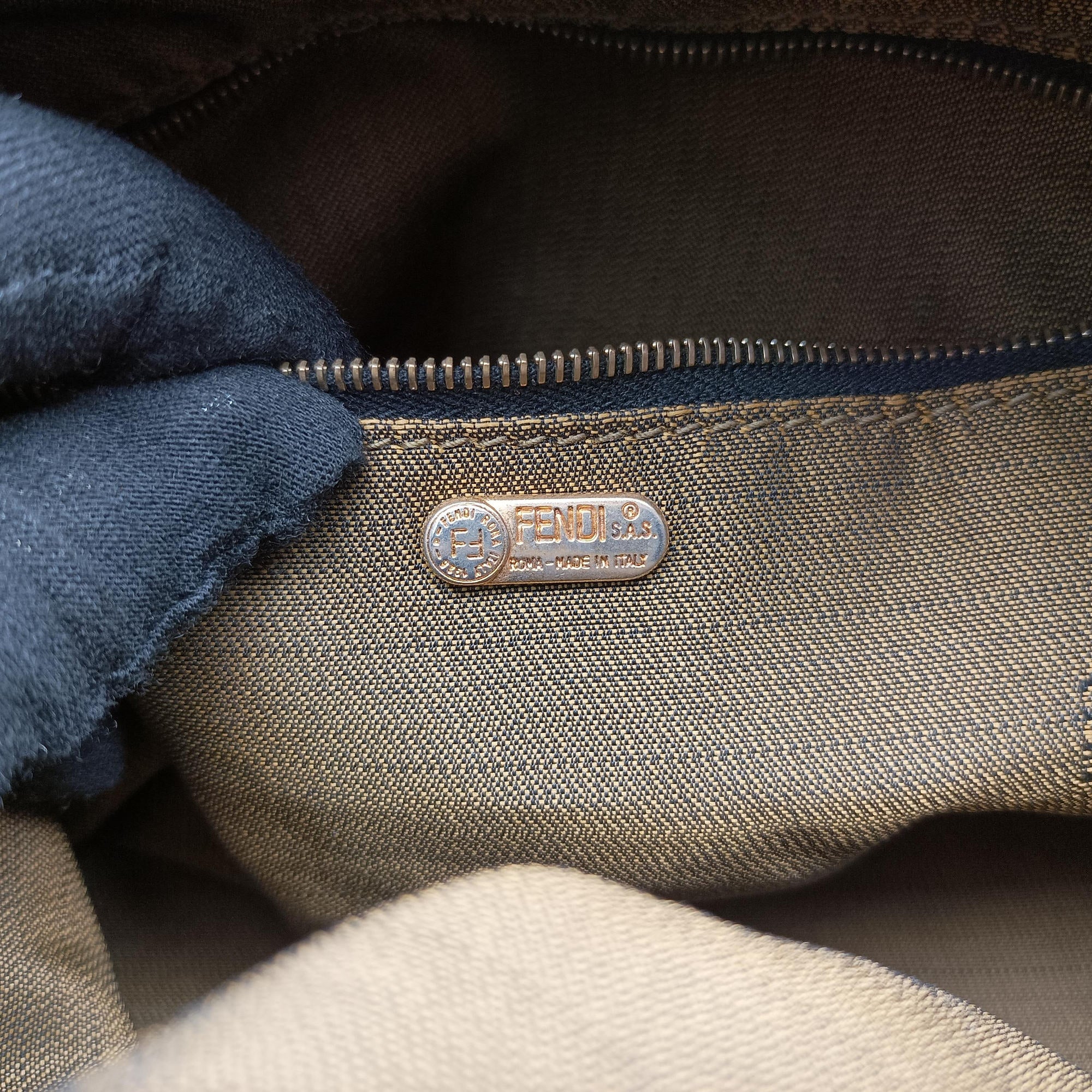 Zucca Print Brown canvas Lot number unknownズッカ プリント ブラウン キャンバス 製番不明