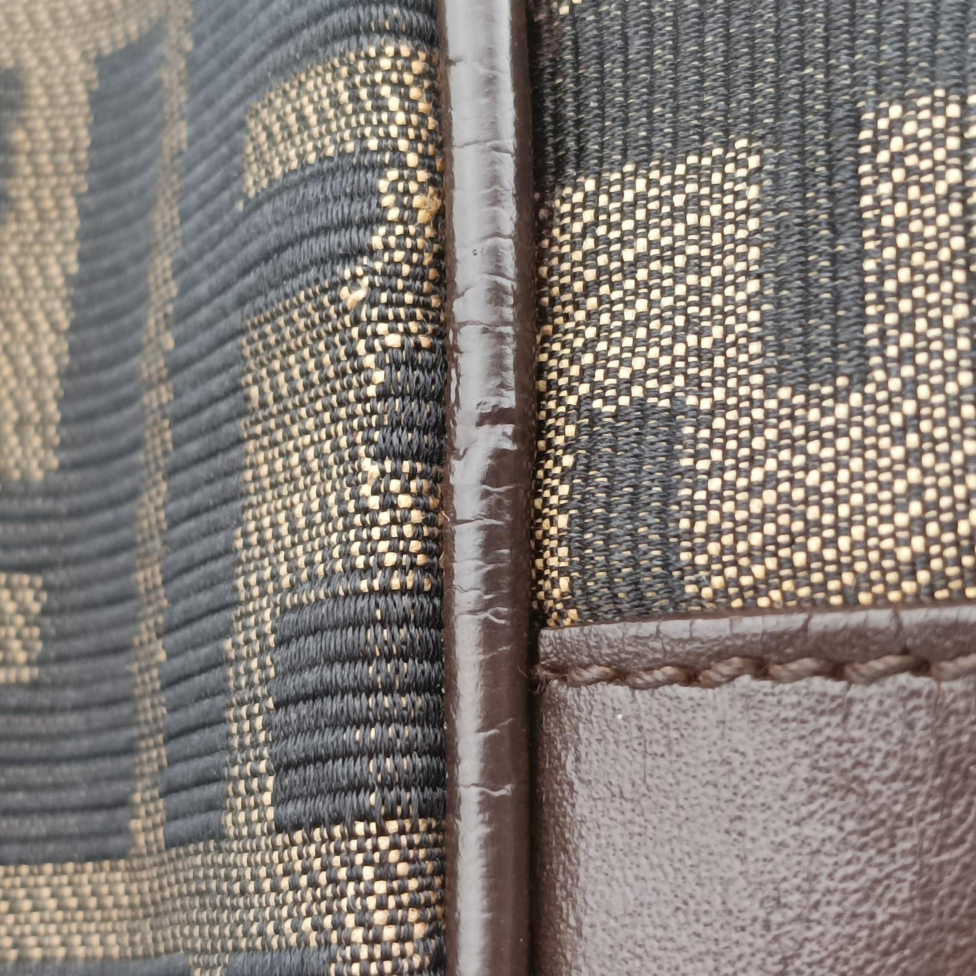 Zucca Print Brown canvas Lot number unknownズッカ プリント ブラウン キャンバス 製番不明