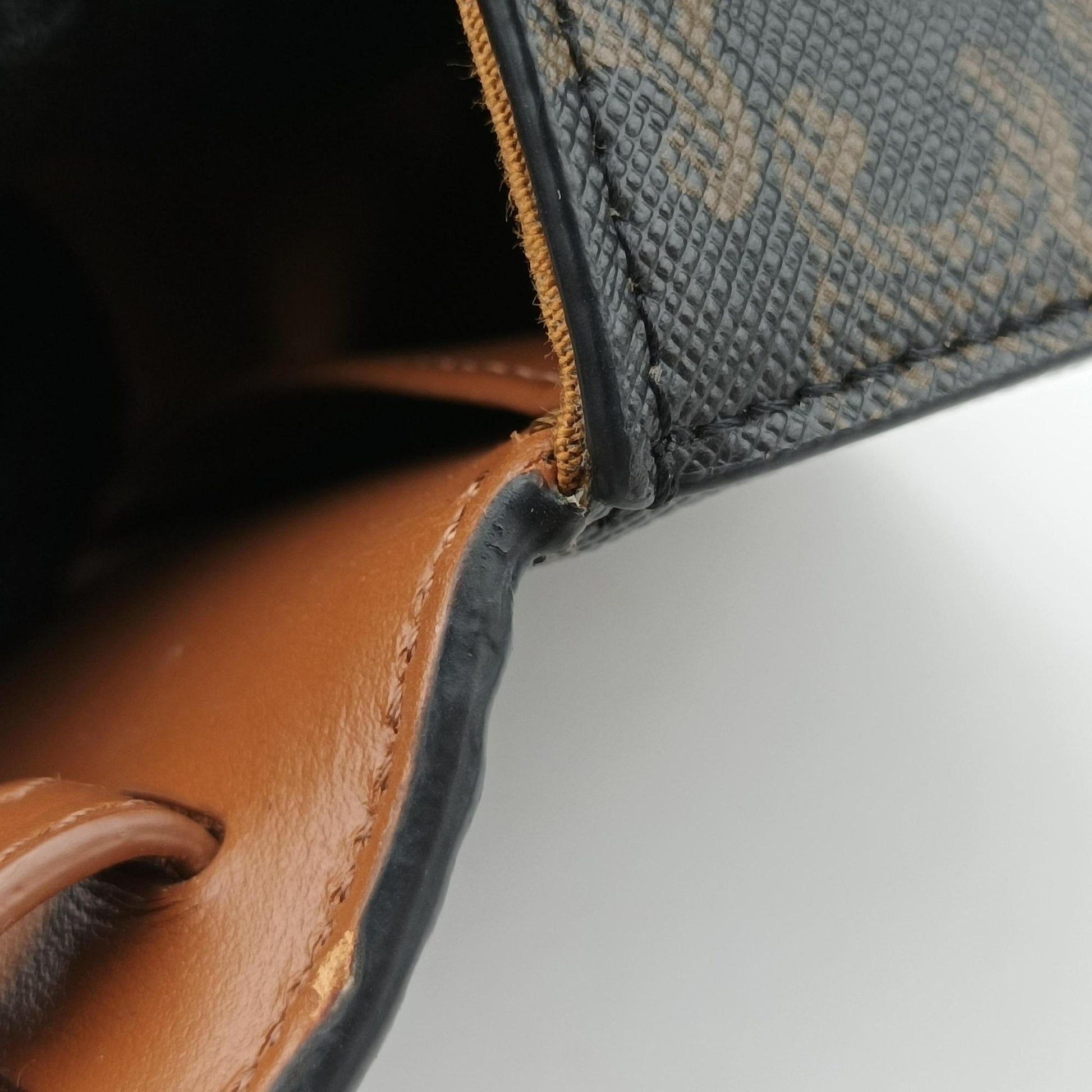 Mini Triomphe Brown PVC coated canvas S-RG-4252ミニトリオンフ ブラウン PVCコーティングキャンバス S-RG-4252