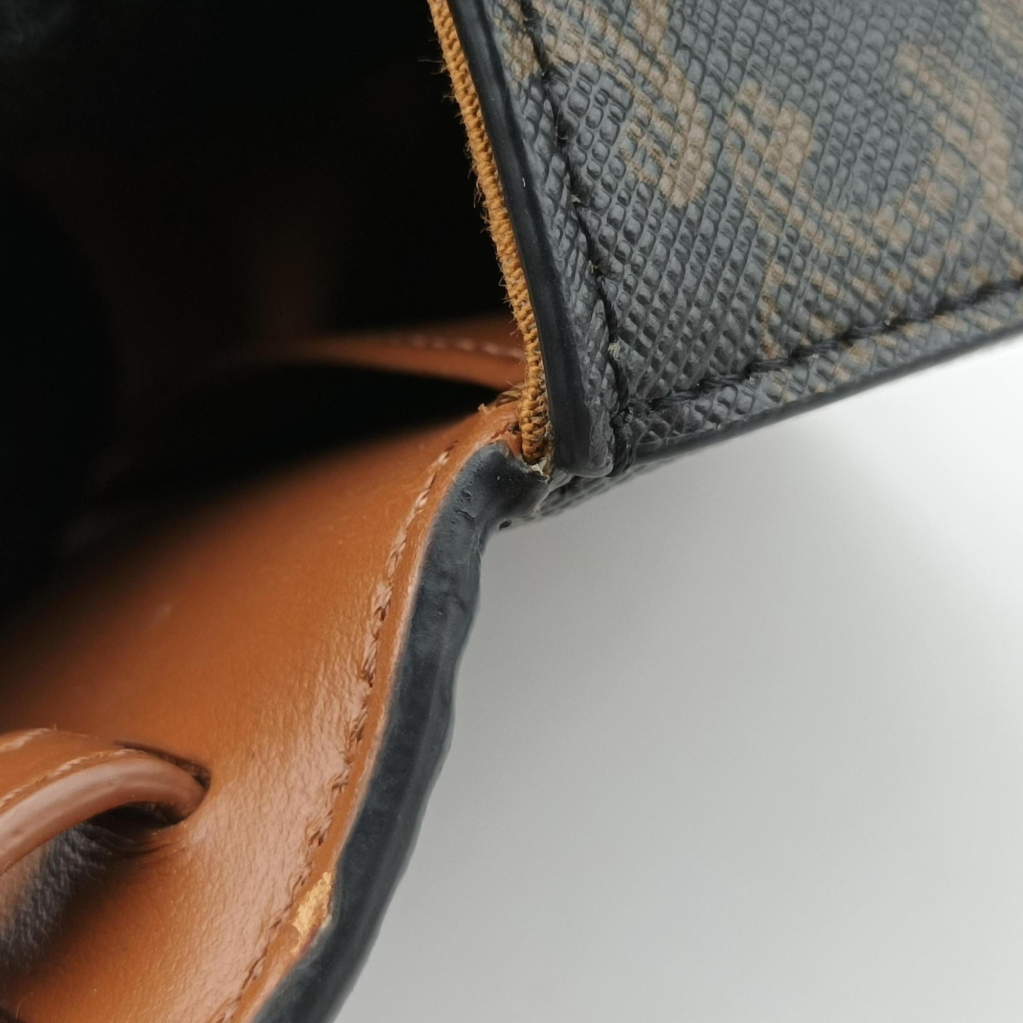 Mini Triomphe Brown PVC coated canvas S-RG-4252ミニトリオンフ ブラウン PVCコーティングキャンバス S-RG-4252