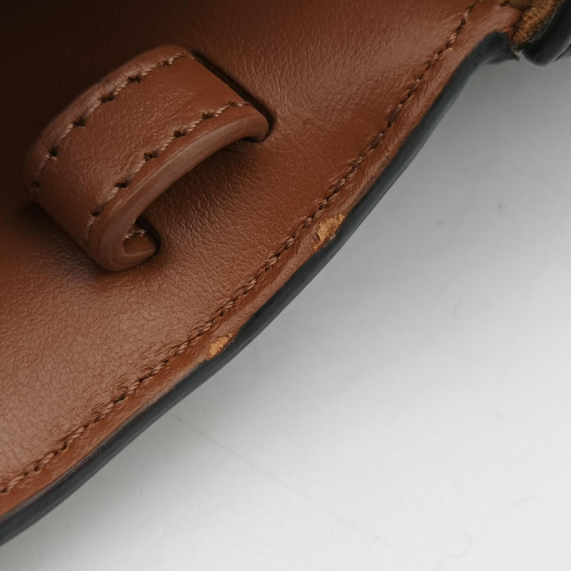 Mini Triomphe Brown PVC coated canvas S-RG-4252ミニトリオンフ ブラウン PVCコーティングキャンバス S-RG-4252