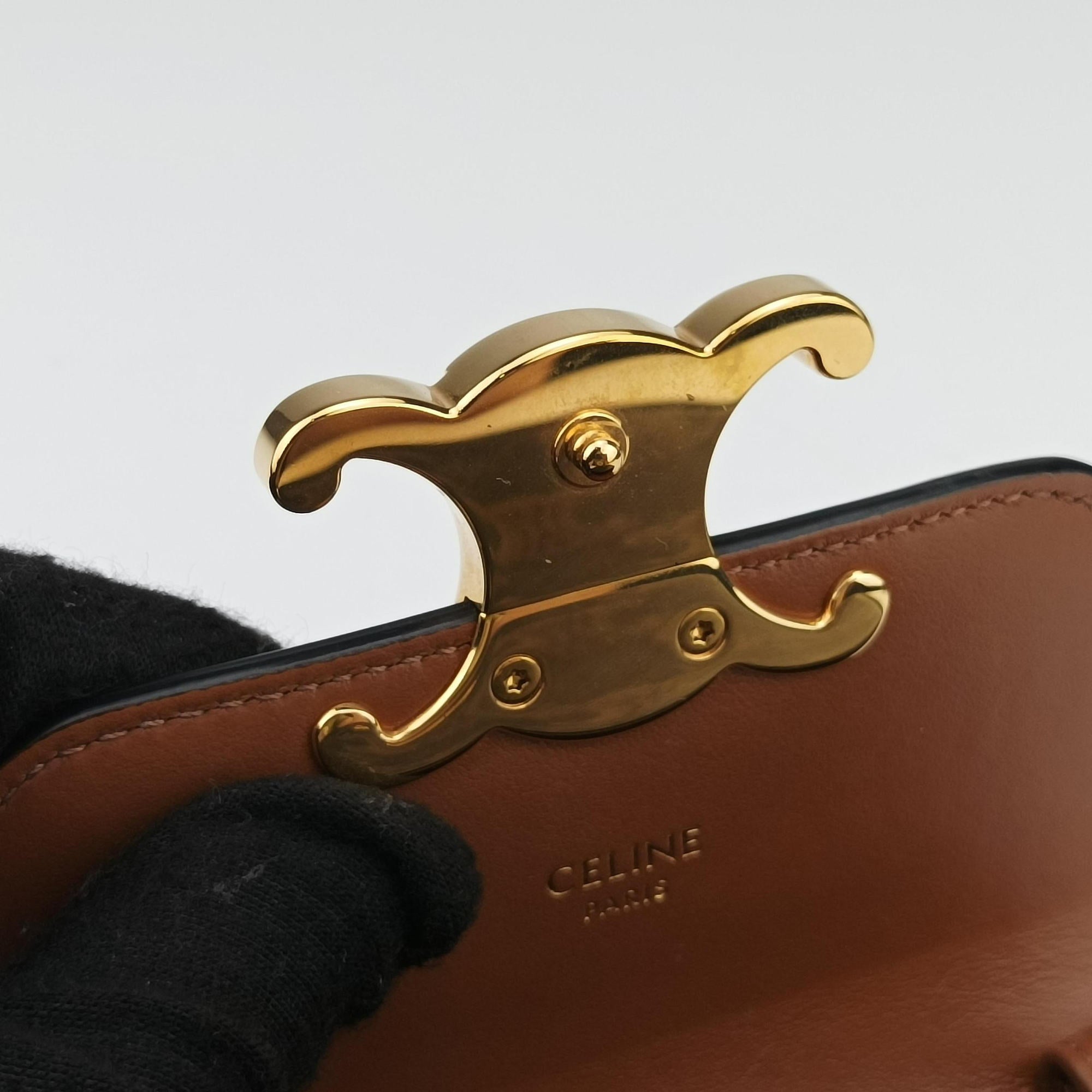 Mini Triomphe Brown PVC coated canvas S-RG-4252ミニトリオンフ ブラウン PVCコーティングキャンバス S-RG-4252