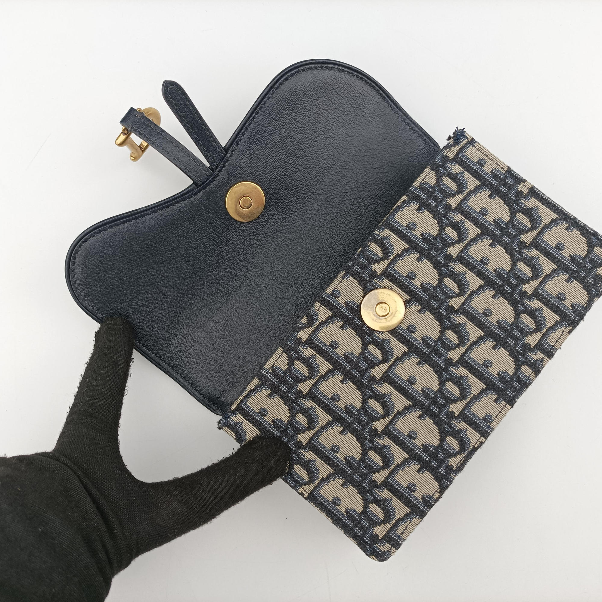 Saddle Navy×Gray jacquard 12-MA-0290サドル ネイビー×グレー ジャガード 12-MA-0290