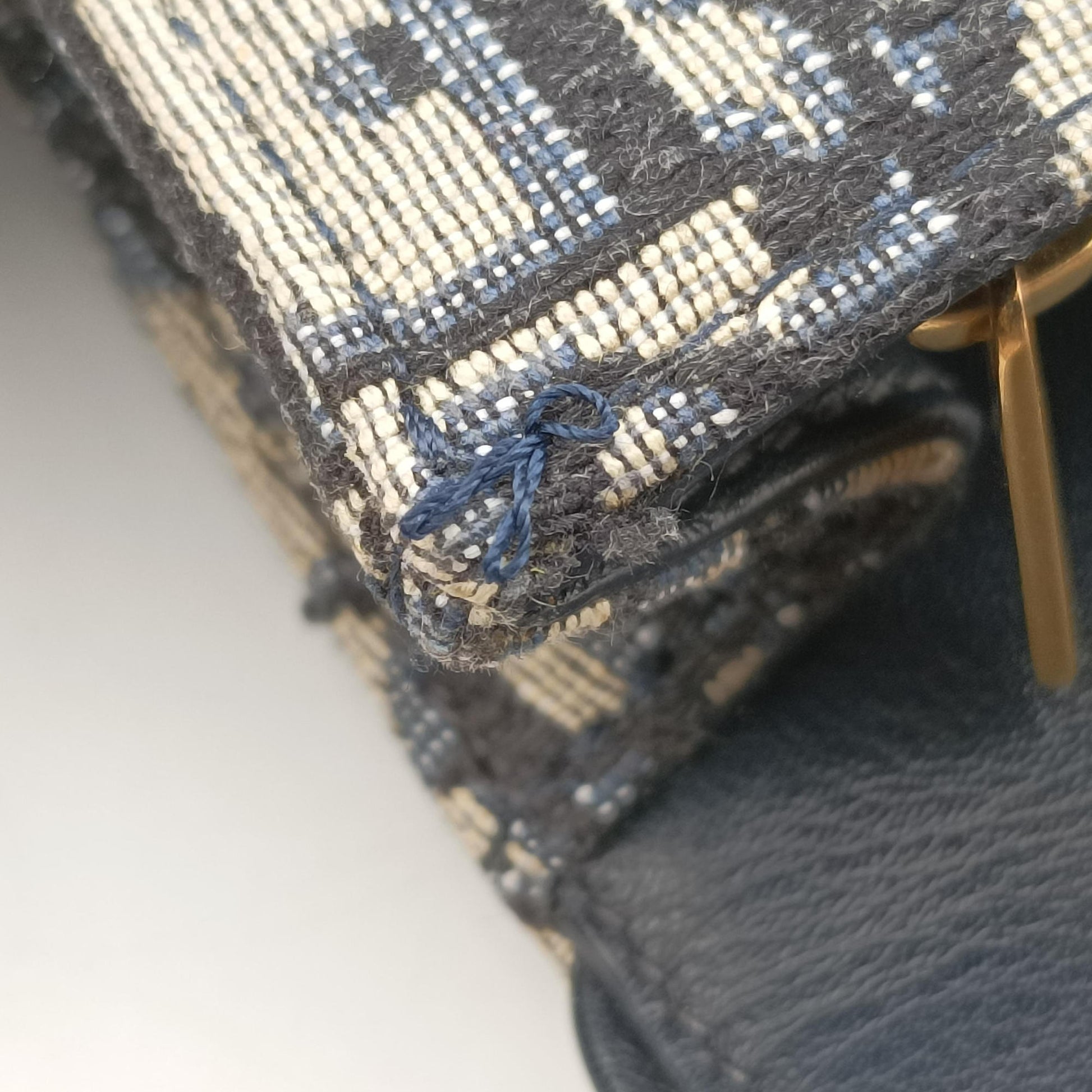 Saddle Navy×Gray jacquard 12-MA-0290サドル ネイビー×グレー ジャガード 12-MA-0290