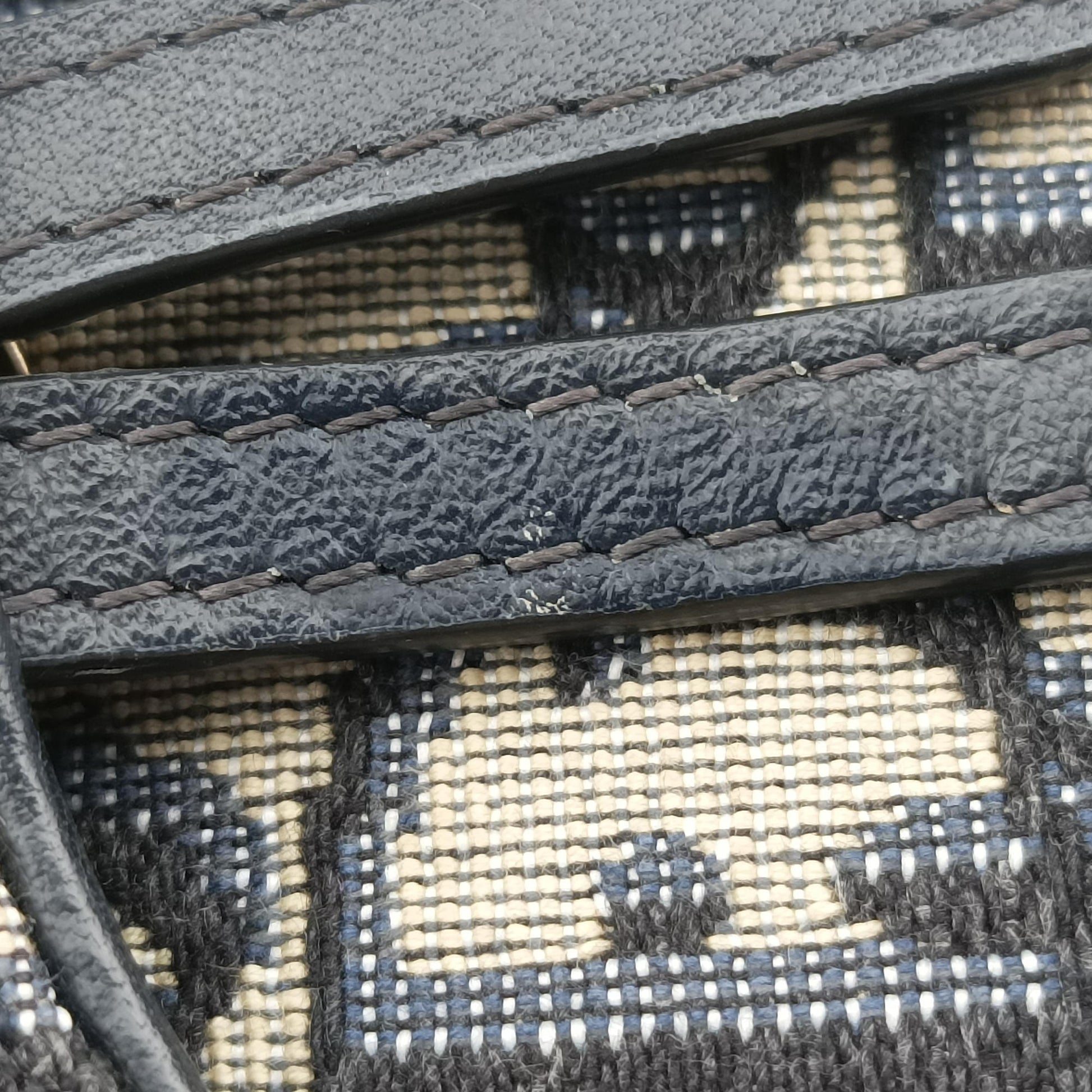 Saddle Navy×Gray jacquard 12-MA-0290サドル ネイビー×グレー ジャガード 12-MA-0290