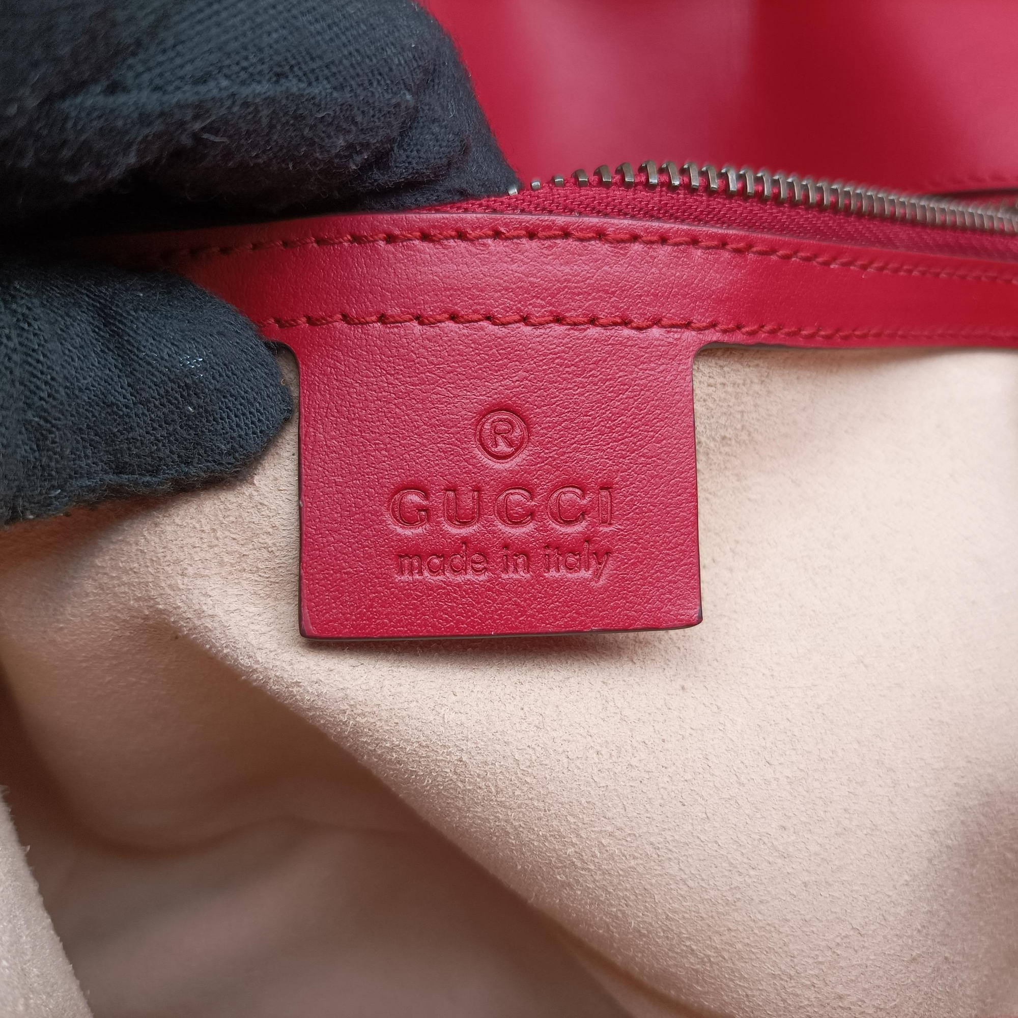 GG Marmont Red Leather 443497 F026764592GGマーモント レッド レザー 443497 F026764592