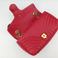 GG Marmont Red Leather 443497 F026764592GGマーモント レッド レザー 443497 F026764592
