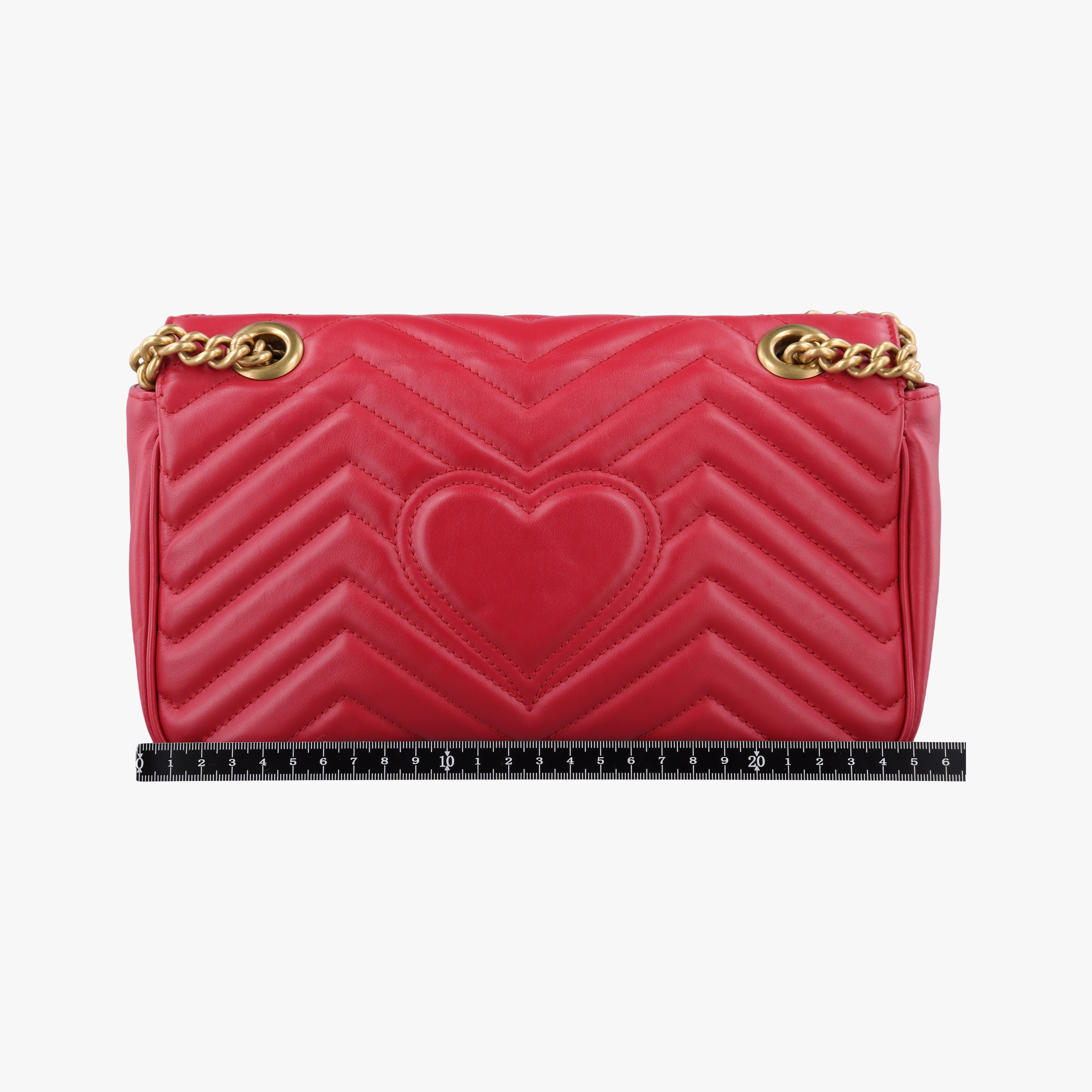 GG Marmont Red Leather 443497 F026764592GGマーモント レッド レザー 443497 F026764592