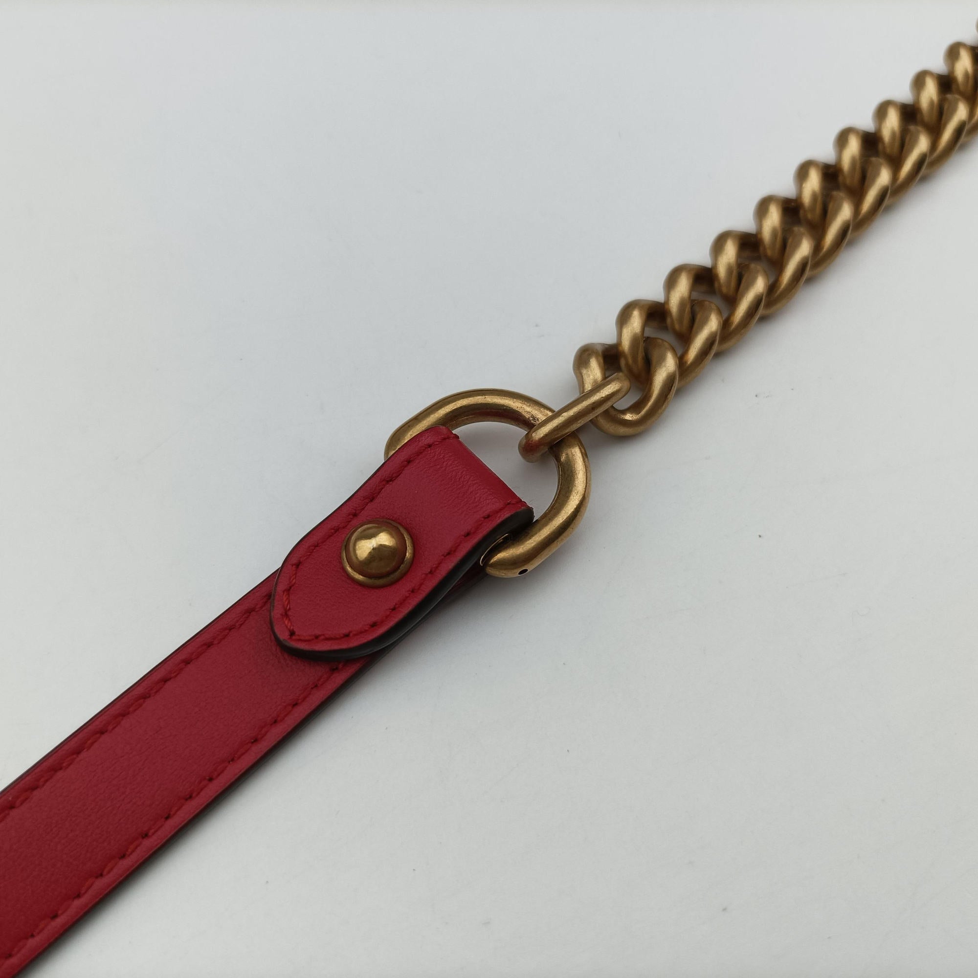 GG Marmont Red Leather 443497 F026764592GGマーモント レッド レザー 443497 F026764592