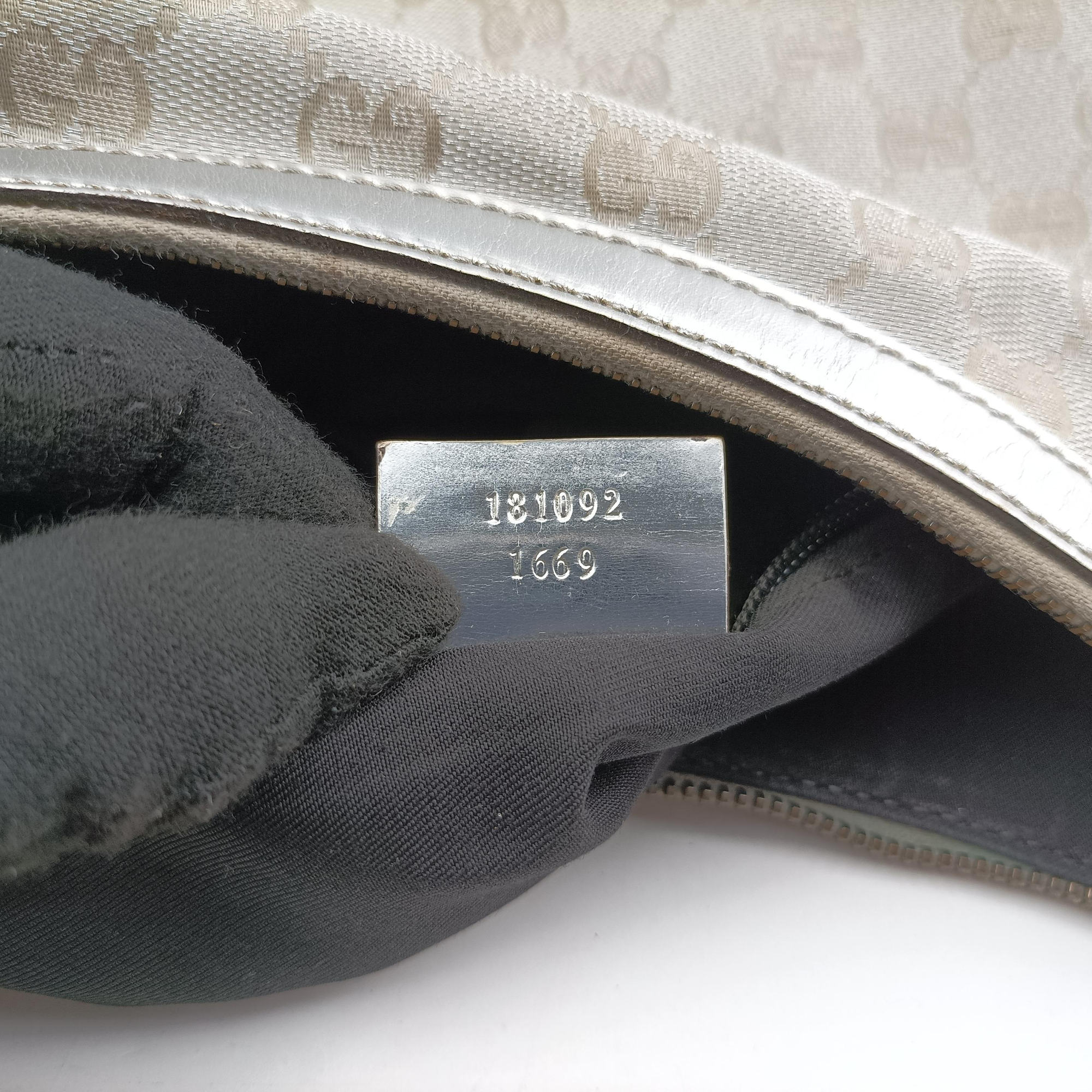 Sherry Line Gray Canvas×Leather 181092 D1109255シェリーライン グレー キャンバス×レザー 181092 D1109255