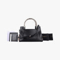Serpenti Scaglie Black × Leopard Pattern Pony × Leather EK.F14.37787セルペンティ スカリエ ブラック × レオパード柄 ハラコ×レザー EK.F14.37787