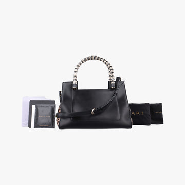 Serpenti Scaglie Black × Leopard Pattern Pony × Leather EK.F14.37787セルペンティ スカリエ ブラック × レオパード柄 ハラコ×レザー EK.F14.37787