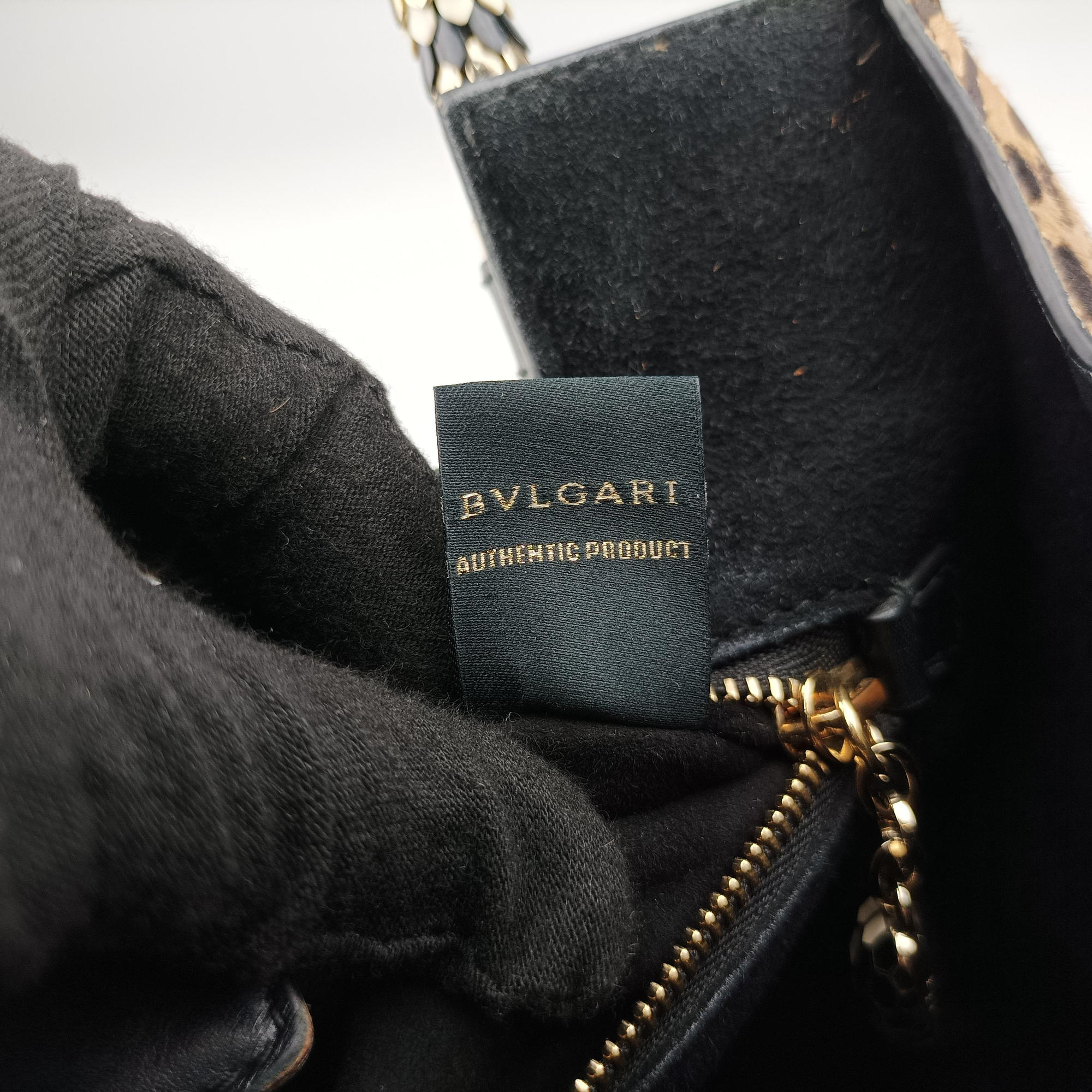 Serpenti Scaglie Black × Leopard Pattern Pony × Leather EK.F14.37787セルペンティ スカリエ ブラック × レオパード柄 ハラコ×レザー EK.F14.37787