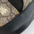 Bee GG Supreme beige×black PVC coated canvas×leather 427042 F027193087GGスプリーム ビー ベージュ×ブラック PVCコーティングキャンバス×レザー 427042 F027193087