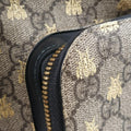 Bee GG Supreme beige×black PVC coated canvas×leather 427042 F027193087GGスプリーム ビー ベージュ×ブラック PVCコーティングキャンバス×レザー 427042 F027193087
