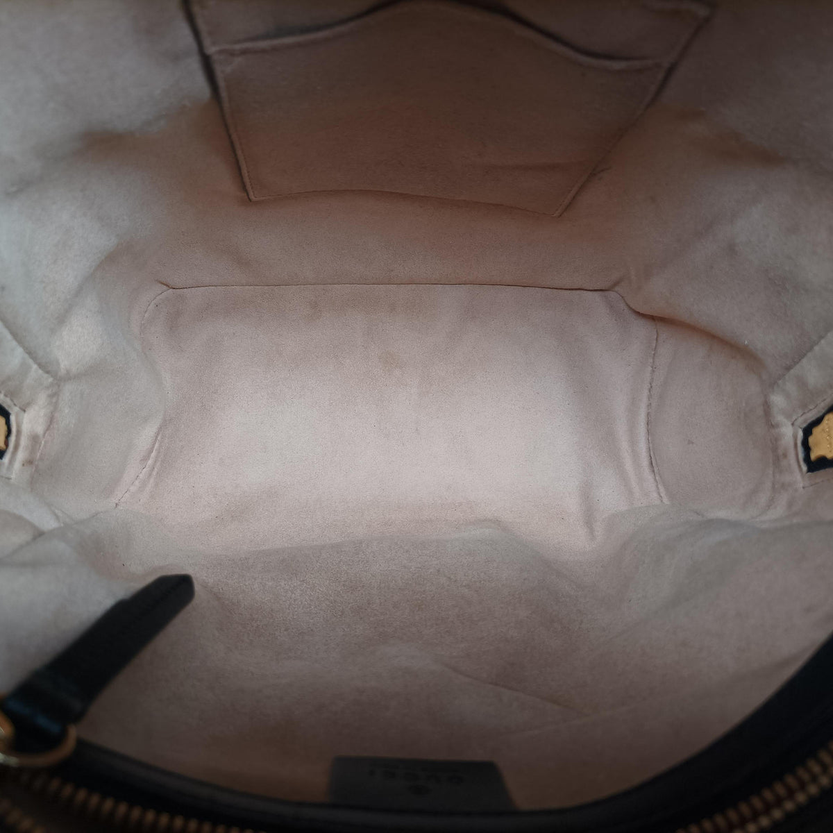 Bee GG Supreme beige×black PVC coated canvas×leather 427042 F027193087GGスプリーム ビー ベージュ×ブラック PVCコーティングキャンバス×レザー 427042 F027193087
