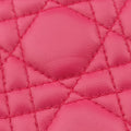 Lady Dior Rose lambskin 01-MA-0162レディディオール ローズ レッド ラムスキン 01-MA-0162