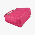 Lady Dior Rose lambskin 01-MA-0162レディディオール ローズ レッド ラムスキン 01-MA-0162