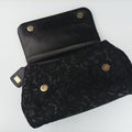 SICILY Black Leather×Crochet 48シシリー ブラック レザー×クロッシェ 48