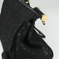 SICILY Black Leather×Crochet 48シシリー ブラック レザー×クロッシェ 48