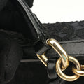 SICILY Black Leather×Crochet 48シシリー ブラック レザー×クロッシェ 48