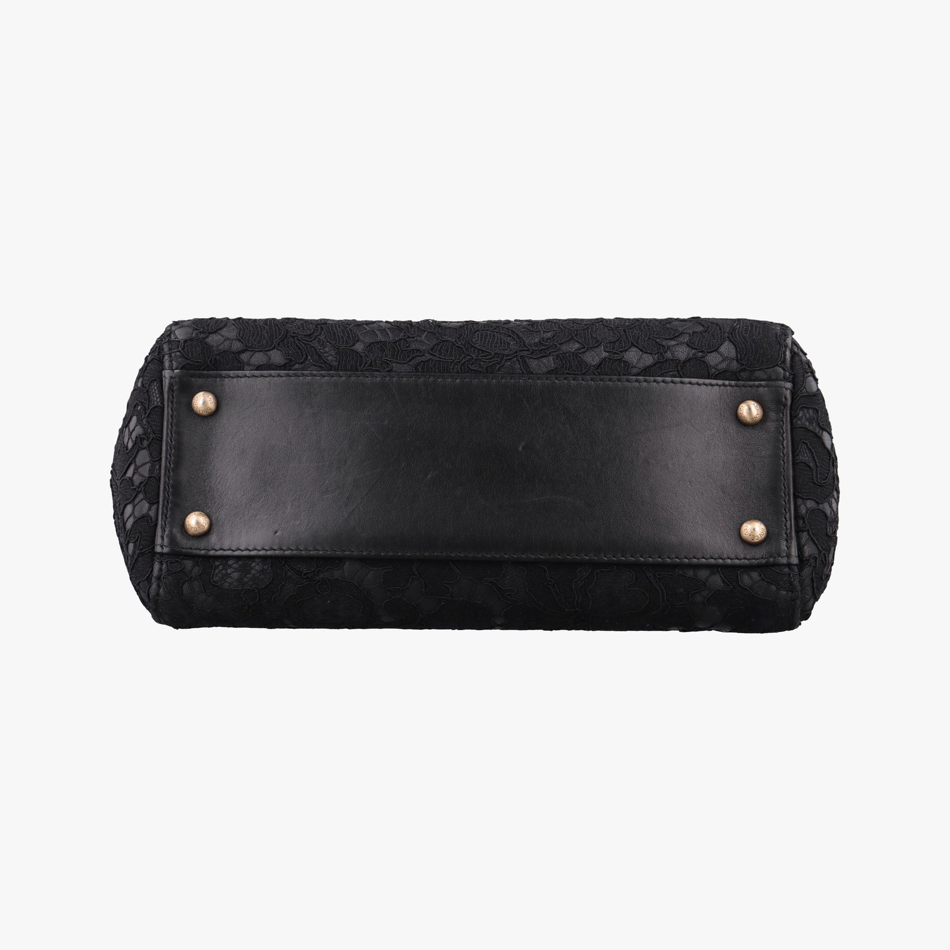 SICILY Black Leather×Crochet 48シシリー ブラック レザー×クロッシェ 48