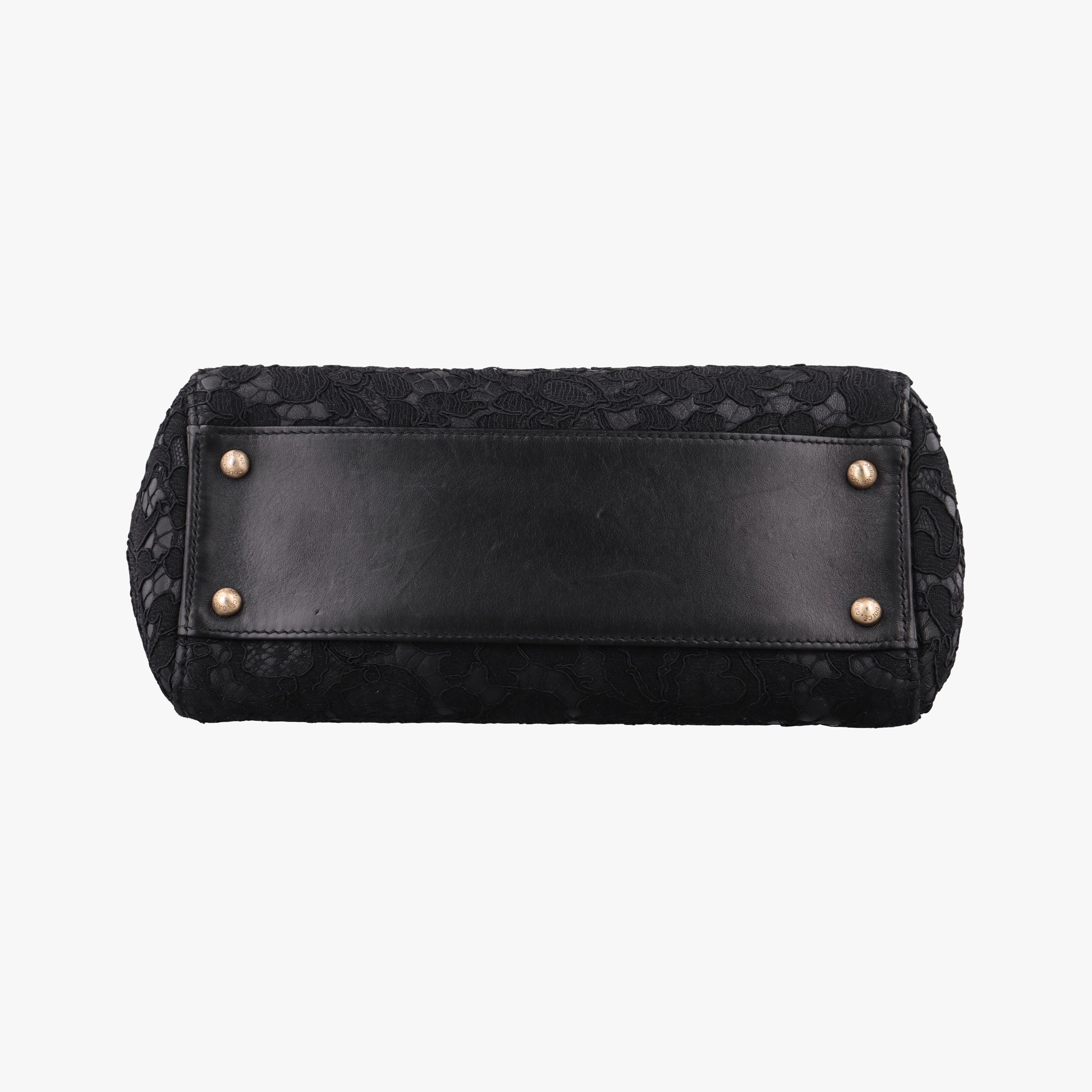 SICILY Black Leather×Crochet 48シシリー ブラック レザー×クロッシェ 48
