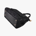 SICILY Black Leather×Crochet 48シシリー ブラック レザー×クロッシェ 48