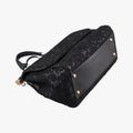 SICILY Black Leather×Crochet 48シシリー ブラック レザー×クロッシェ 48